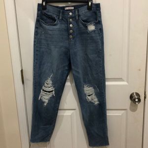 SO brand High Rise Curvy Mom Jean